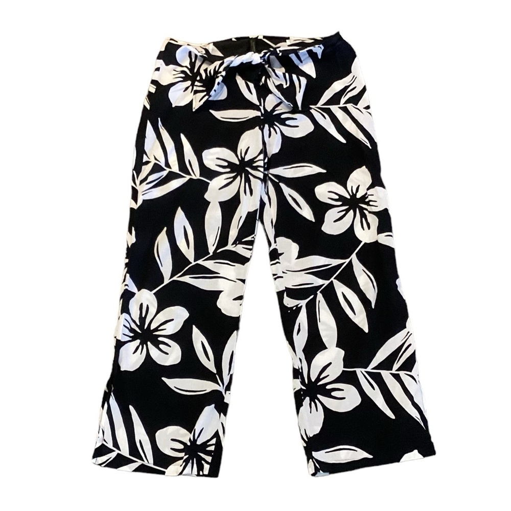 Lauren Ralph Lauren Hibiscus Floral Beach Pants Large